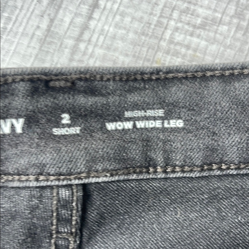 Black Relaxed Fit Jeans, size 2 short. - Picture 2 of 10